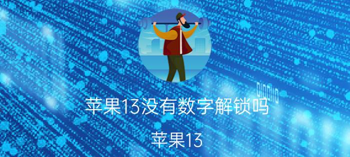 苹果13没有数字解锁吗 苹果13 数字解锁 功能